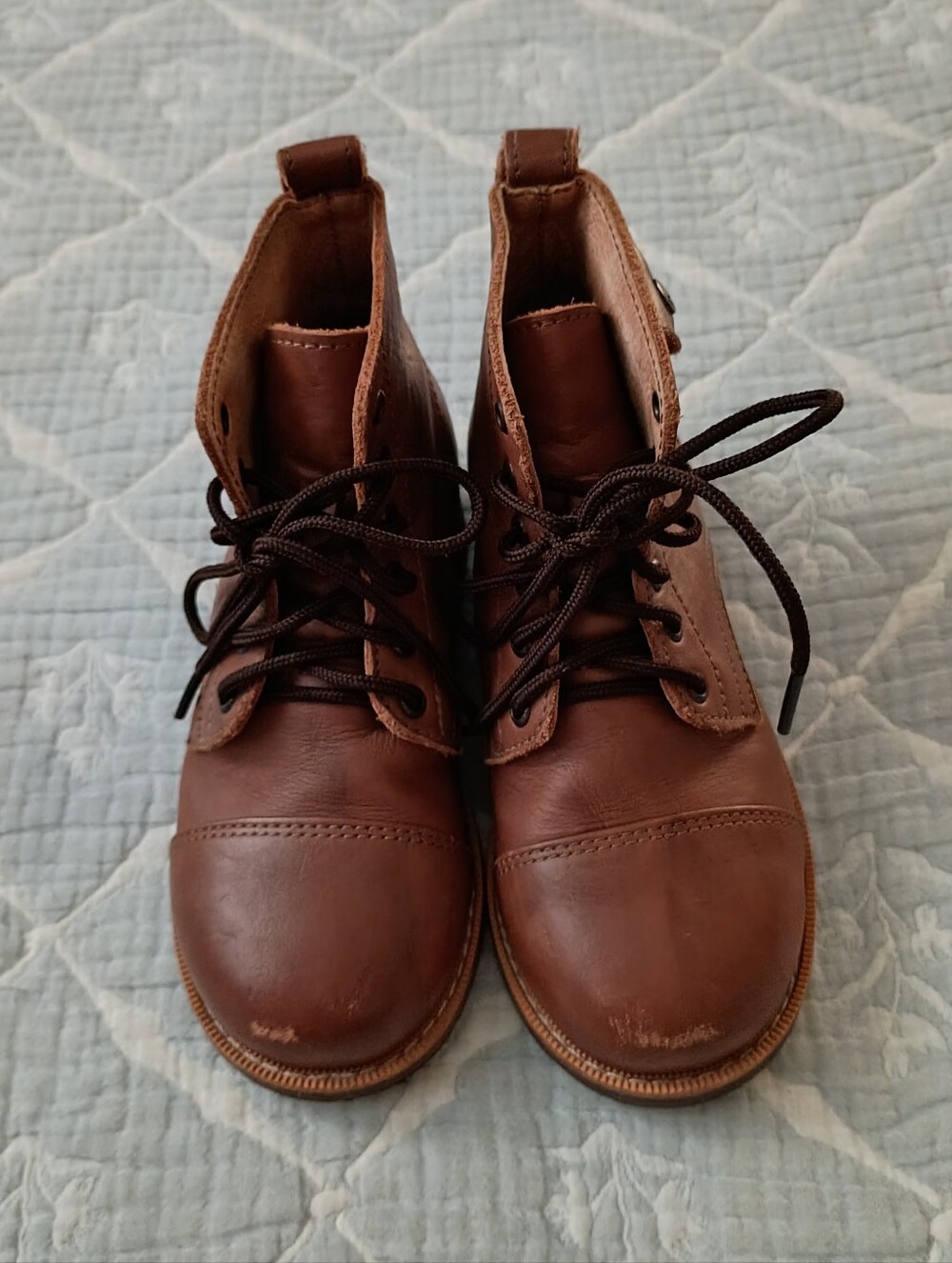 Mikoleon Heirloom Brown Leather Boots Size 28/11-11.5 Kids